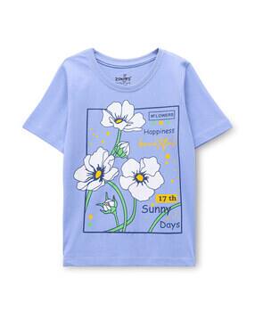 zuniors ssc Girls Graphic Print Regular Fit T-Shirt-picture-53
