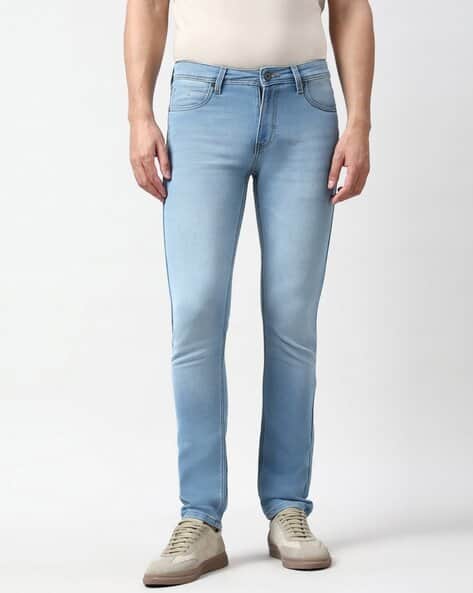 PETER ENGLAND Men Light-Wash Slim Fit Jeans