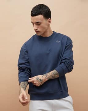 kappa Men Regular Fit Round-Neck Sweatshirt-picture-30
