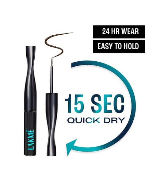 LAKME 9 to 5 Eyeconic Liquid Eyeliner Matte Finish Waterproof Smudgeproof 24 Hrs - Brown
