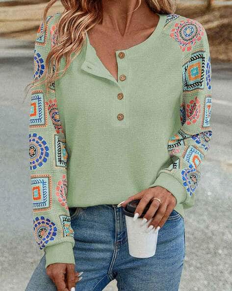 Fyre Rose Women Patch-Work Top