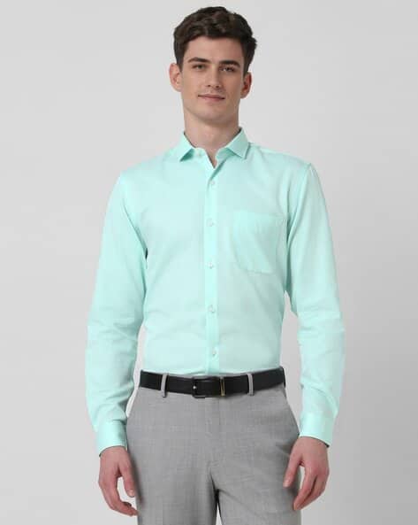 PETER ENGLAND Men Regular Fit Cotton Shirt