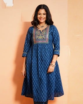 aramya Women Floral Print A-Line Kurta-picture-27