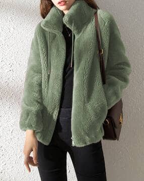 sykon Women Zip-Front High-Neck Cardigan-picture-30