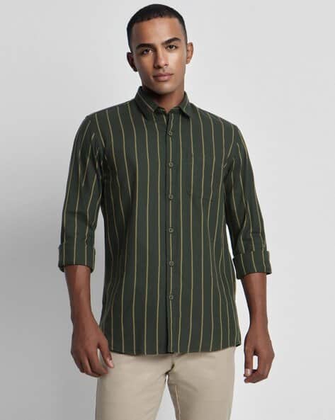PETER ENGLAND Men Striped Regular Fit Shirt