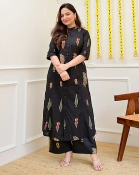 Women Floral Print A-Line Kurta Set