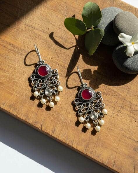 The Pari Women Silver Plated Earrings