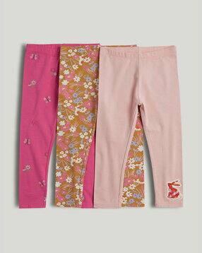 Girls Pack of 3 Printed Leggings
