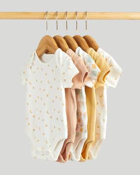 mothercare Pack of 5 Printed Bodysuits-picture-32