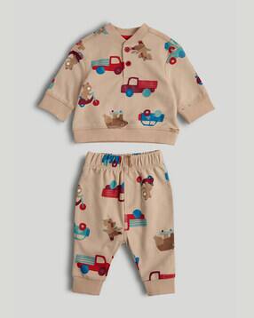 mothercare Printed Sweatshirt & Joggers Set-picture-22