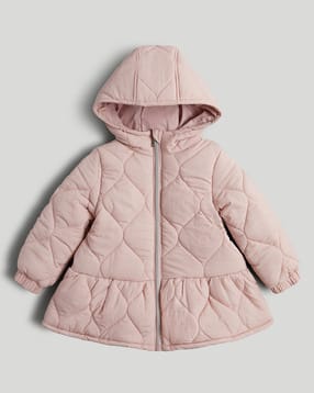 Girls Quilted Hooded Jacket-image-38