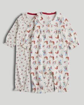 mothercare Pack of 2 Printed Rompers-picture-39