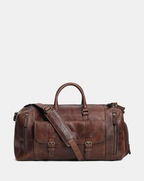 Unisex Leather Duffle Bags-image-40