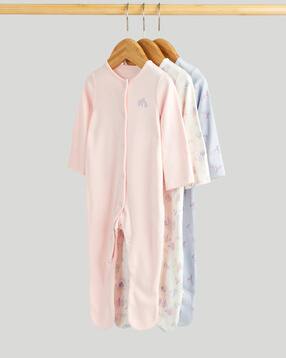 mothercare Pack of 3 Printed Sleepsuits-picture-42