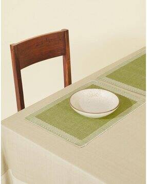 Fabindia Green Avikar Cotton Mat Set of 6-picture-14