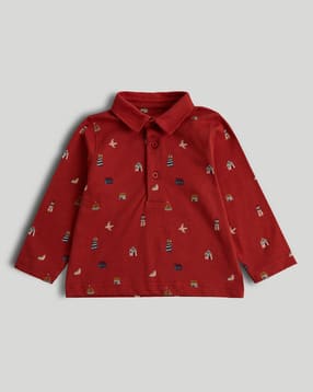 mothercare Boys Printed Relaxed Fit Polo T-Shirt-picture-13
