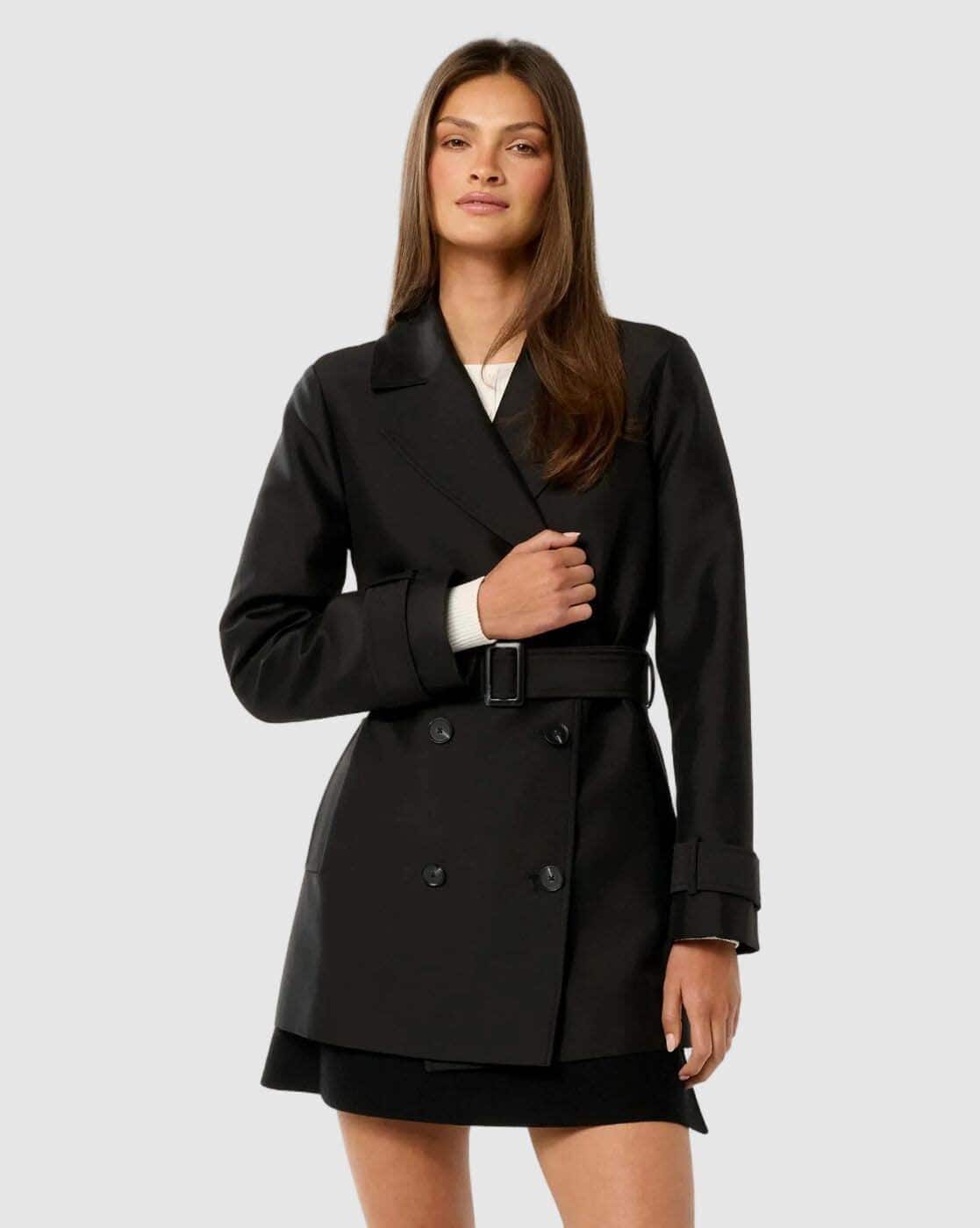 Buy Forever New Women Regular Fit Trench Coat Online | Ajio.com