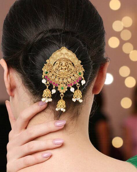 Oomph Women Stone-Studded Hair Pin