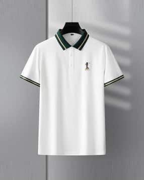 Men Embroidered Regular Fit Polo T-Shirt
