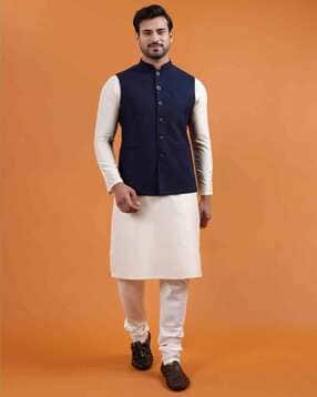 Men Regular Fit Nehru Jacket-image-45