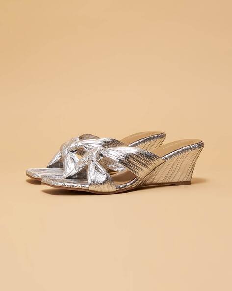 ERIDANI Women Regular Fit Wedges Sandals