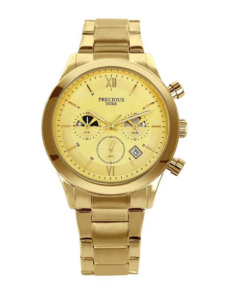 Precious Duke Men Chronograph Wrist Watch with Stainless Steel Strap-8106