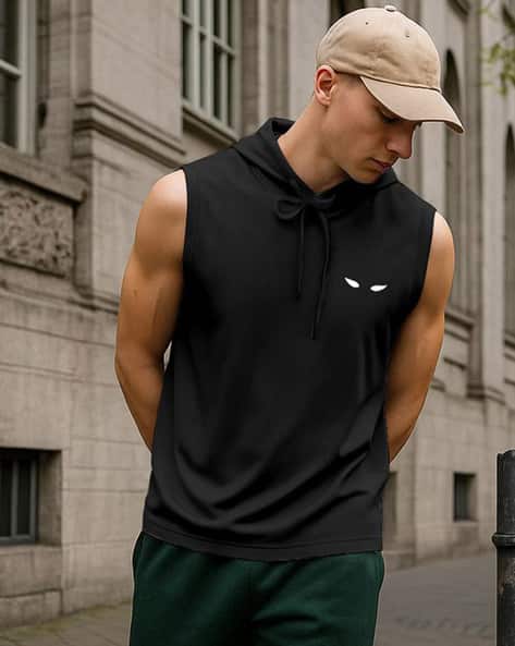 Men Hooded Sports Vest