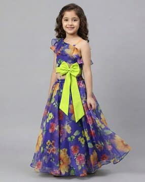kidsflower Girls Floral 2-Piece Lehenga with Choli Set-picture-18