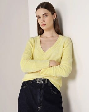 Women Knitted Regular Fit Pullover-image-37