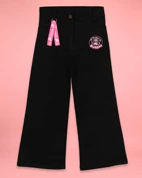 Girls Embroidered Relaxed Fit Jeans-image-4