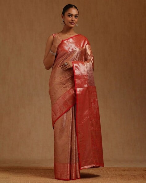 SOCH Self-Design Saree with Running Blouse Piece
