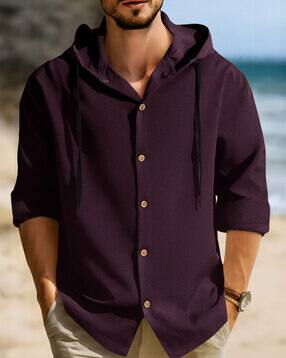 eyebogler Men Relaxed Fit Hoodie with Drawstring-picture-39