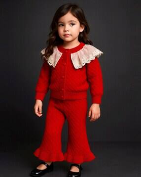 little surprise box Girls Button-Front Cardigan & Pants Set-picture-49