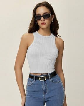 Women Stripes Tank Top-image-18