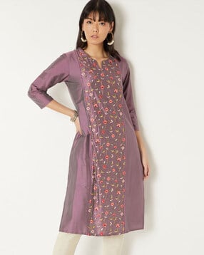 max Women Embroidered Straight Kurta-picture-29