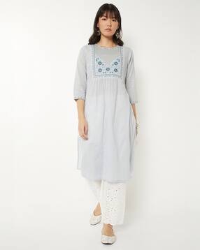 max Women Embroidered Straight Kurta-picture-31