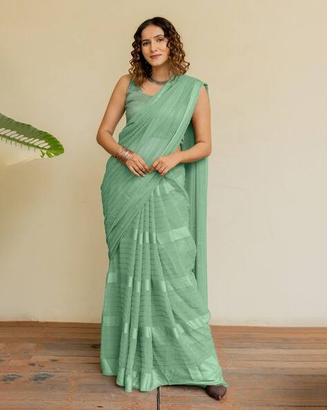 MIRCHI FASHION Women Traditional Saree with Blouse Piece