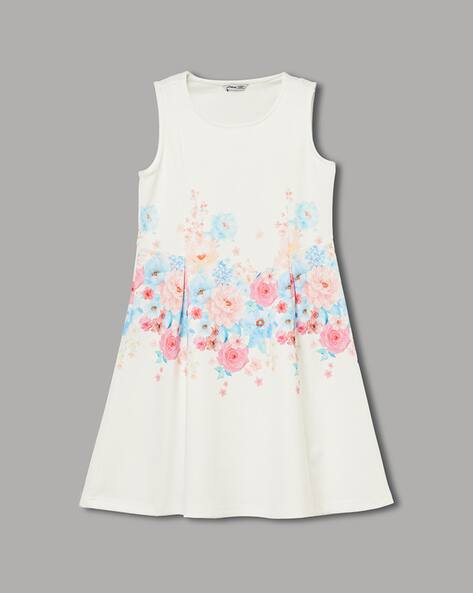 Fame forever by lifestyle Girls Floral Print A-Line Dress