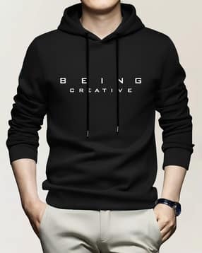 ausk Men Typographic Print Regular Fit Hoodies-picture-22