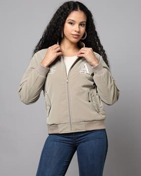 fort collins Girls Zip-Front Regular Fit Bomber Jacket-picture-27