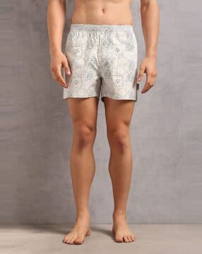 u.s. polo assn. Men Paisley Print Boxers with Elasticated Waist-picture-11