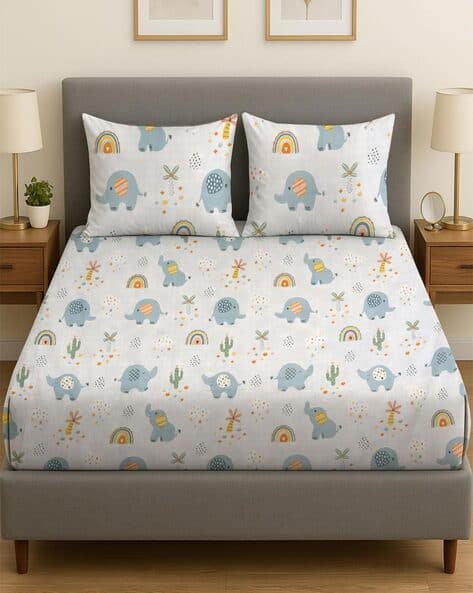 RRC 120 TC Cotton Flat Double Bedsheet