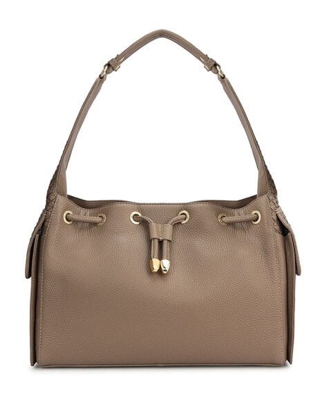 Da Milano Women Shoulder Bag with Metal Accent