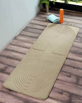 saral home Striped Antiskid Yoga Mat 6' x 2'-picture-34