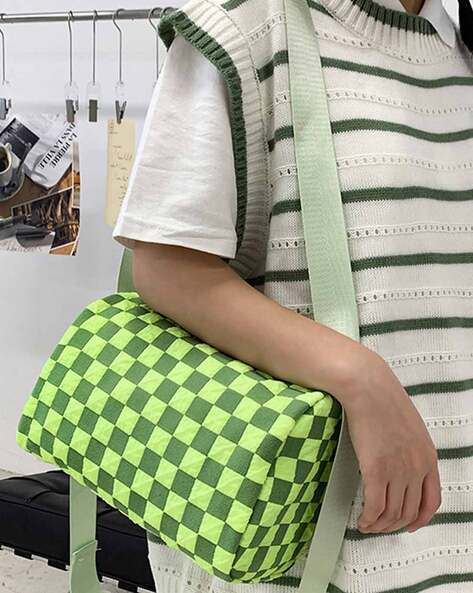 Lulu & Sky Women Checked Shoulder Bag