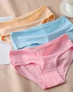 Women Pack Of 3 High-Rise Cotton Briefs