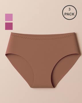 samvar Women Pack of 3 High-Rise Seamless Briefs-picture-12