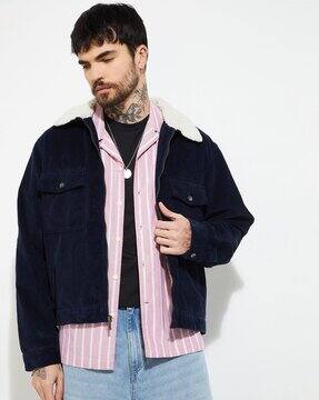 Buy NAVY Jackets & Coats for Men by MAX Online | Ajio.com