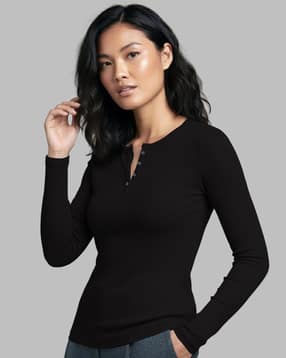 maheshvi Women Ribbed Fitted Top with Half-Button Closure-picture-26