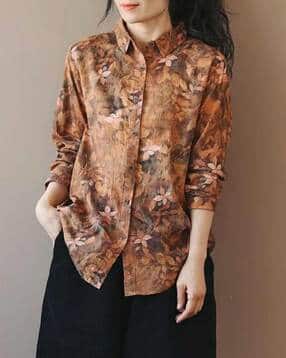 modestouze attires Women Floral Fitted Shirt-picture-15